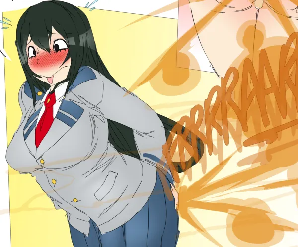 Tsuyu Asui's Bathroom Emergency