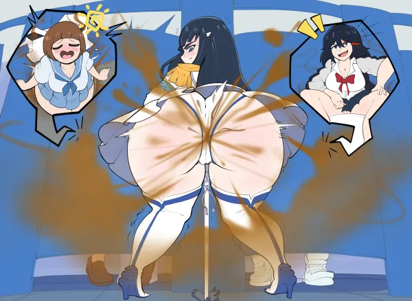 Satsuki, Mako, & Ryuko's Burger Blowout